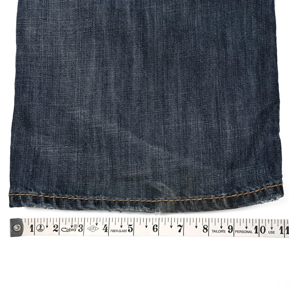 Silver Gordie Loose Relaxed Fit Jeans Mens 40x32 (42x31) Straight Leg Distressed